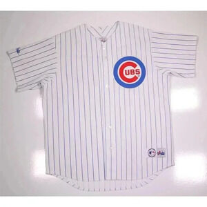 Majestic Chicago Cubs Vintage MLB Baseball Jersey Blank XL